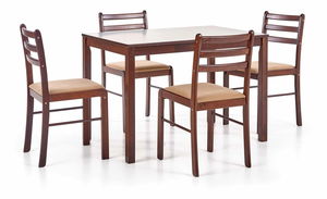 Jídelní stůl Sikon (tmavé dřevo)