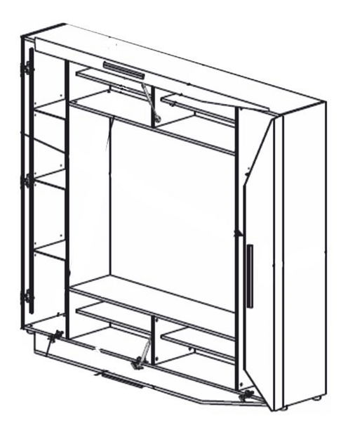 Obývací stěna Elvis (s osvětlením)