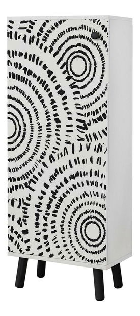 Botník (skříňka na boty) Beside 24 (bílá + černá)