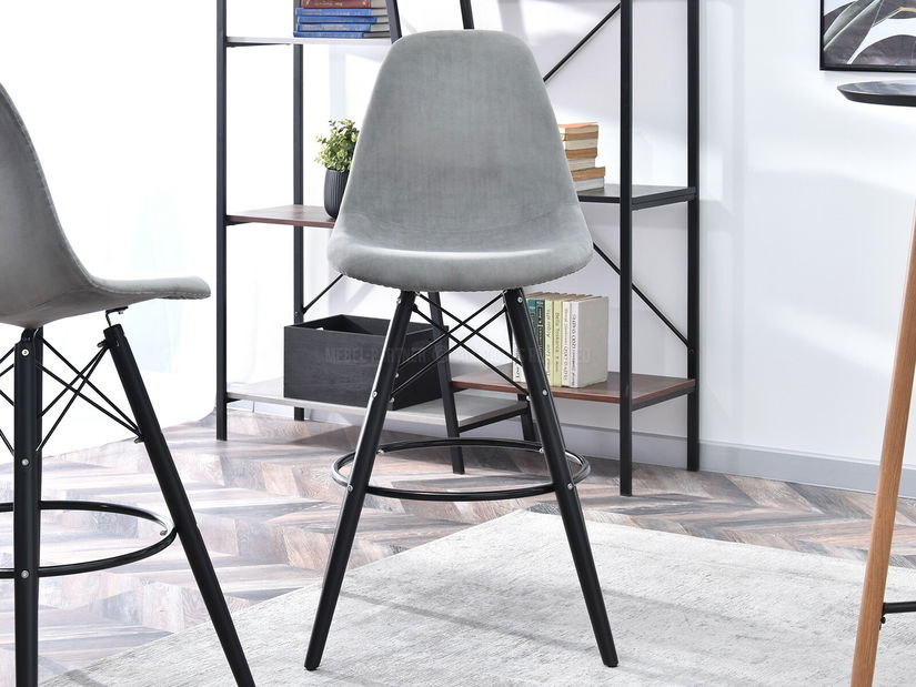 Židle Epsie (dřevo + šedá)