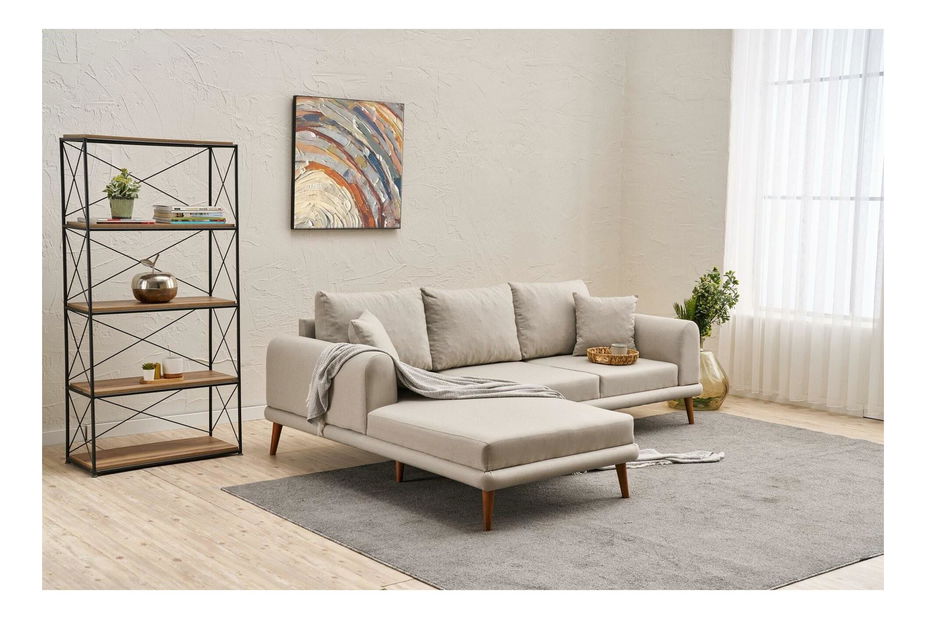 Rohová sedačka Sorenella (L) (krémová)