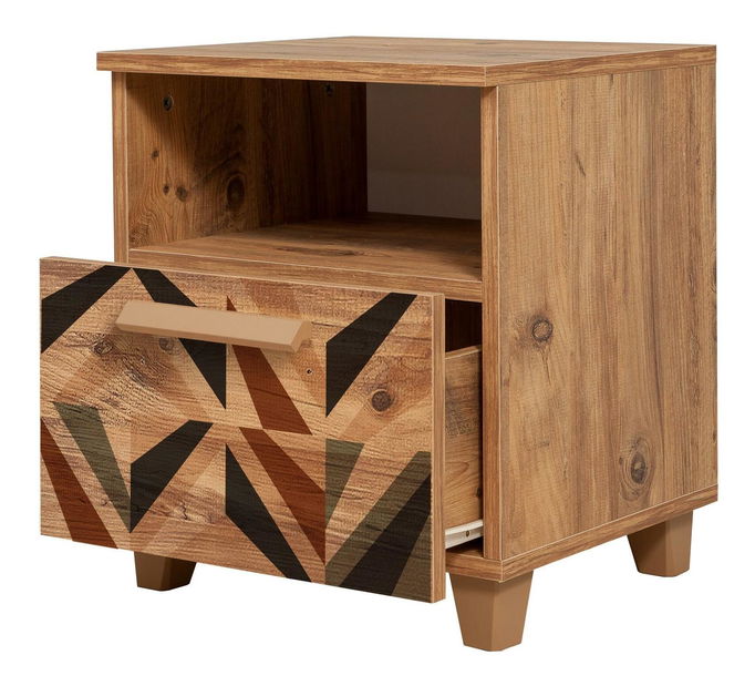 Noční stolek Nudava 11 (borovice atlantická)