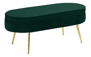 Taburet Nico (smaragdová + zlatá)