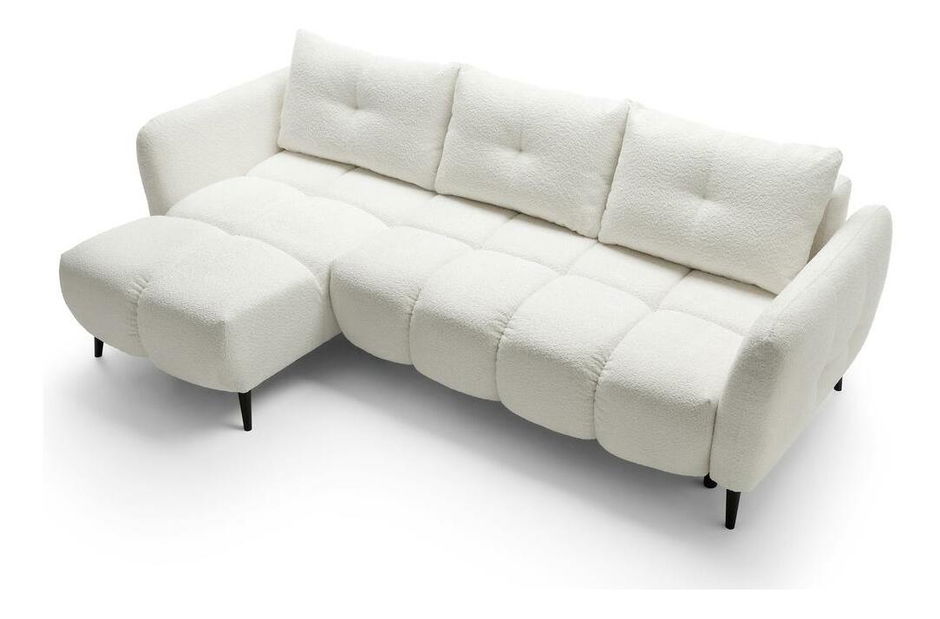 Rohová sedací souprava Odysea (L) (krémová + černá)