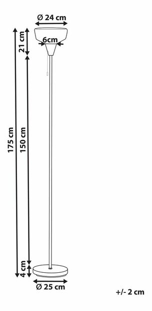  Stojanová lampa Theemin (černá + stříbrná)