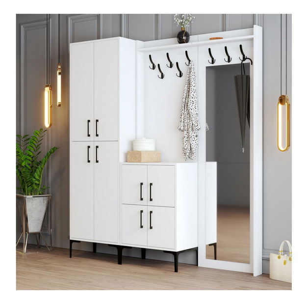 Předsíňová stěna Betina ABC (bílá)