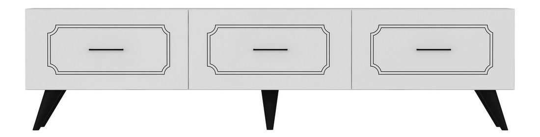 TV stolek/skříňka Nidosi (bílá)