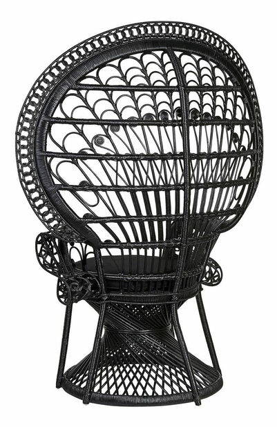 Zahradní křeslo Elixane (černá)