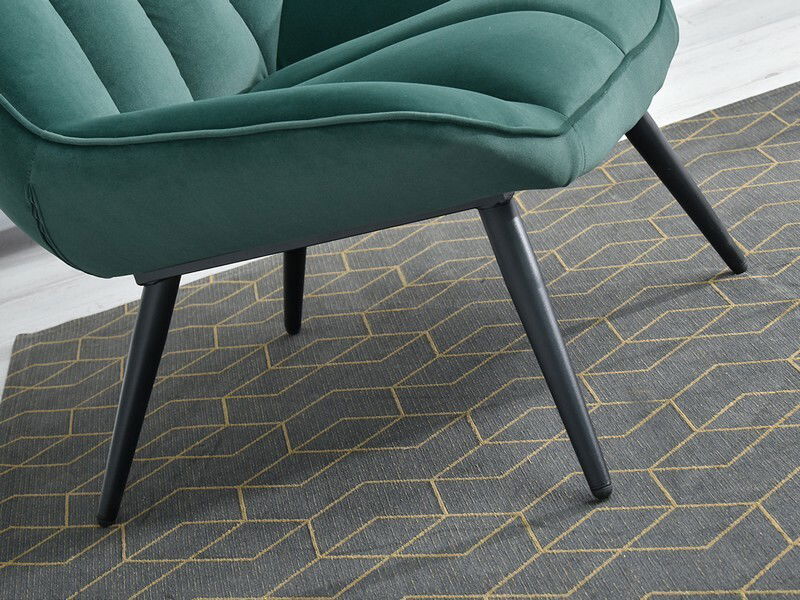 Křeslo Zolta (zelená + černá)