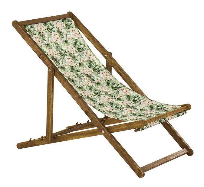 Set 2 ks zahradních lehátek s náhradními potahy Antio (zelená + růžová)