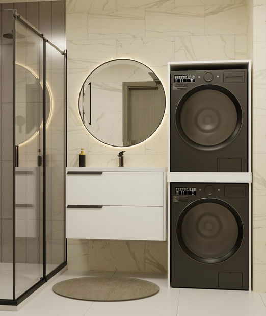 Skříňka na dvě pračky Perdieron 1 (bílá)