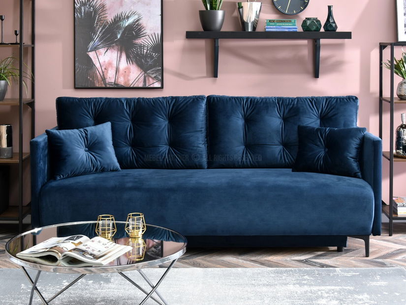 Pohovka dvousedačka Mastil (černá)