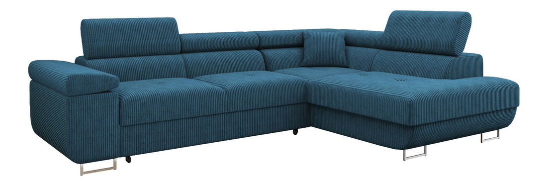 Rohová sedací souprava Terazuro (kobaltová)