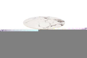 Konferenční stolek Gorro (bílý mramor + černá)