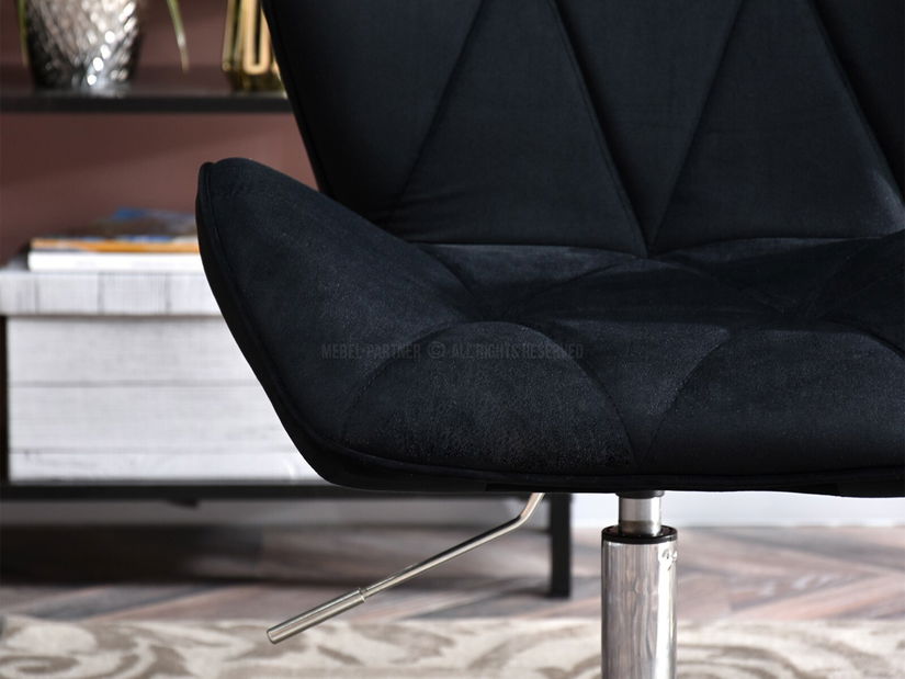 Křeslo Velma S (černá + chromová)