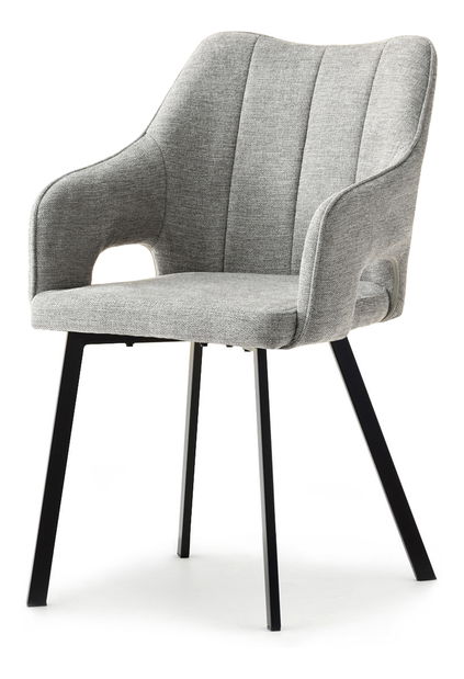 Židle Carl (šedá + zlatá)