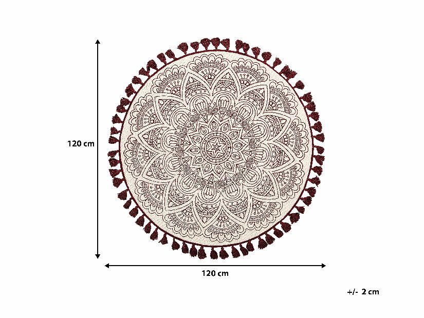 Koberec 120 cm Astral (bílá)