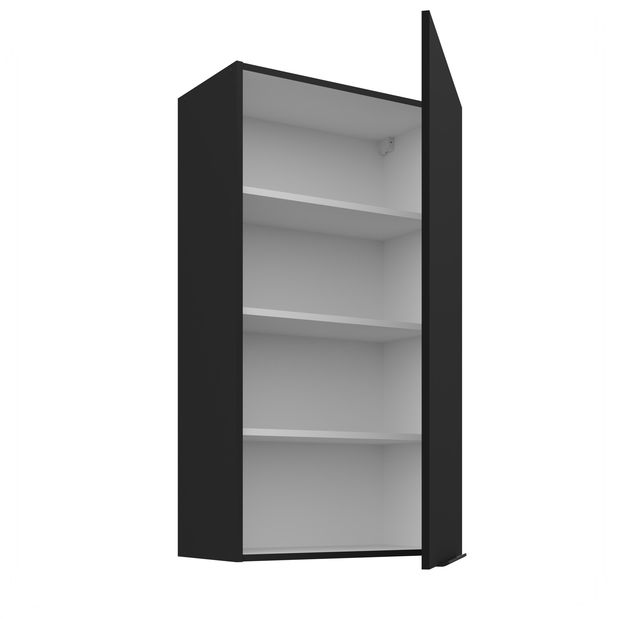 Horní kuchyňská skříňka Sienla 60 G 108 1F (černá matná)