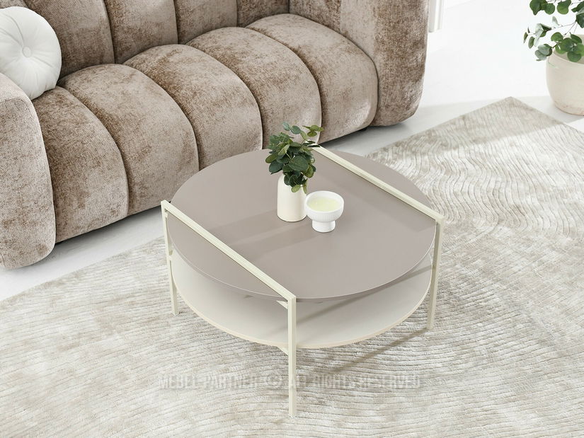 Konferenční stolek Despidio (krémová)