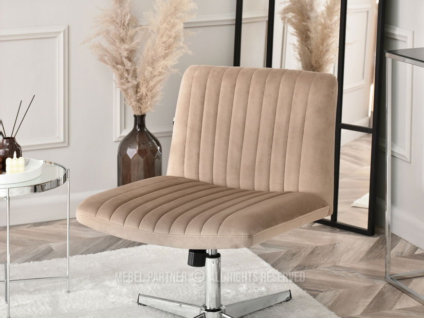 Židle Loise (béžová + chromová)