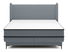 Manželská kontinentální postel cm Dalmo (s roštem) (s úl. prostorem) (grafit + černá)
