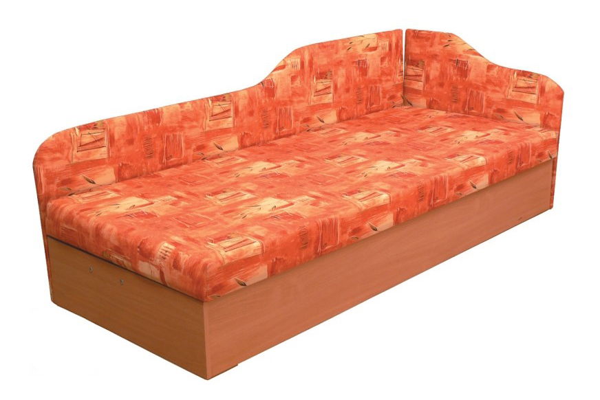 Jednolůžková postel (válenda) 80 cm Eda 4/2 (se sendvičovou matrací) (P)