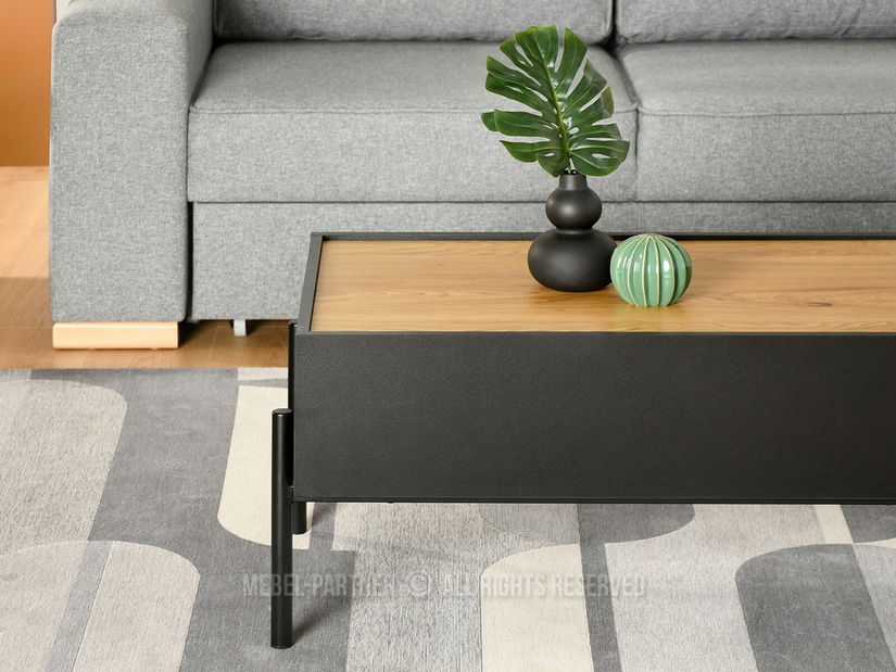 Konferenční stolek Bertina M (dub + černá)