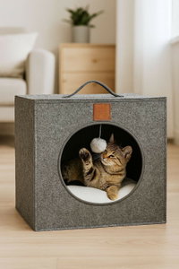 Domeček pro domácí zvíře Kittie (šedá)
