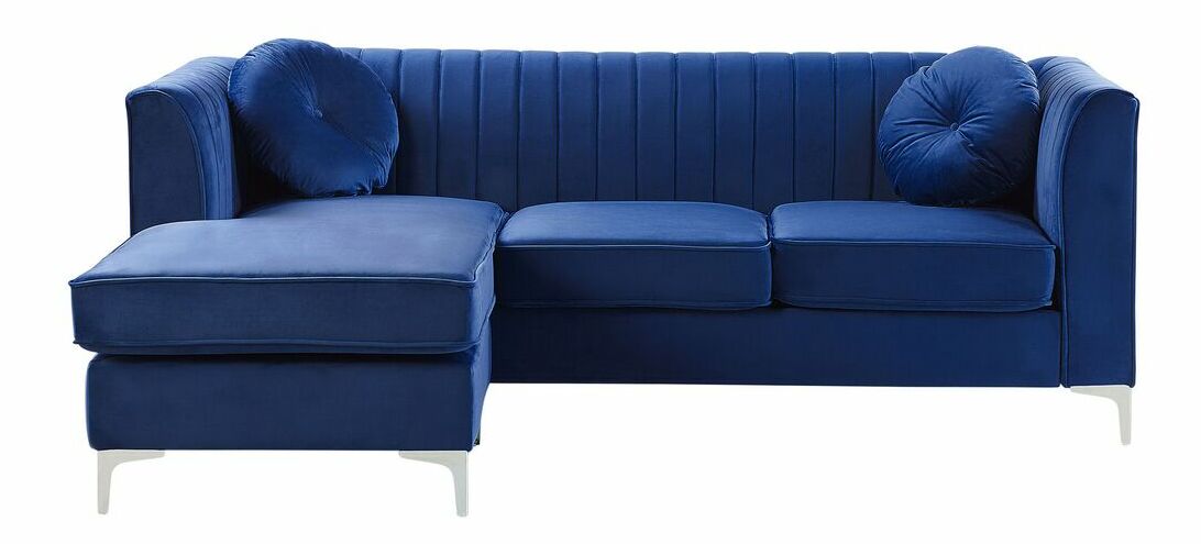 Rohová sedací souprava TRAMI (modrá) (L)