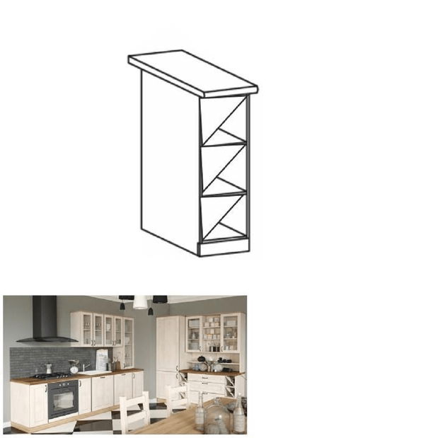 Dolní kuchyňský regál Regnar D20W