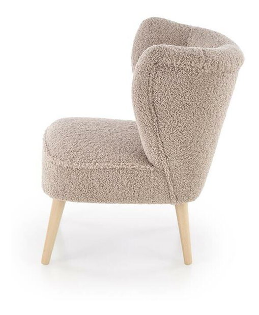 Designové křeslo Mokales (hnědá)