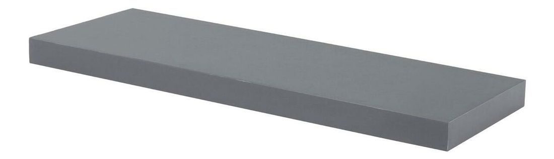 Nástěnná police Pesqueros (vysoký lesk šedý)