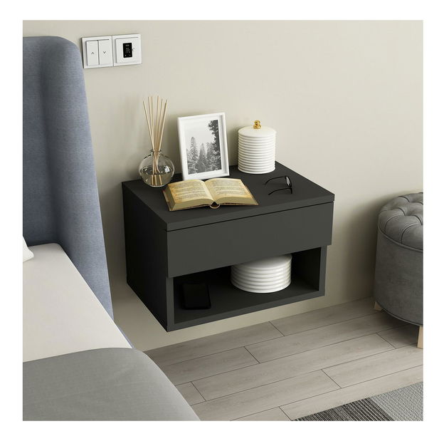 Noční stolek Ribbie (antracit)