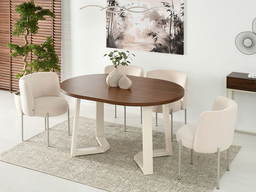 Jídelní stůl Aceptar (krémová)