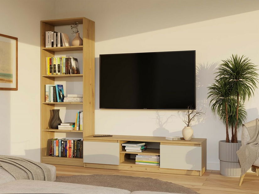 TV skříňka Musecalo 140 (dub artisan + kašmír)