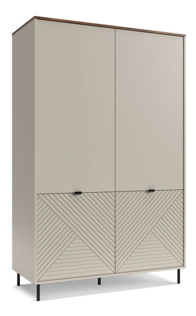 Šatní skříň Eliminados (kašmír + dub castello)