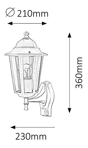Venkovní svítidlo Velence 8217 (černá)