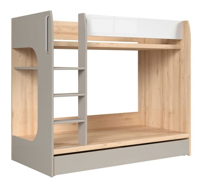 Dětská patrová postel BRW Namek LOZ1S/90P