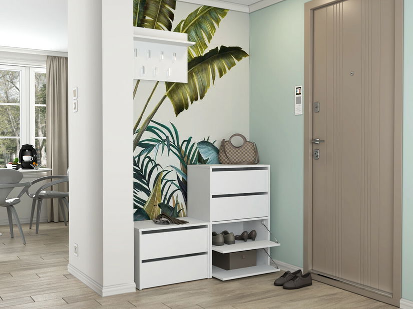 Botník (skříňka na boty) Metido 1 (bílá)