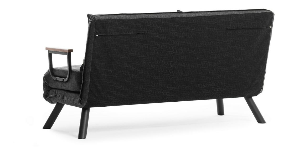 Pohovka futon Sandy (Tmavá šedá)