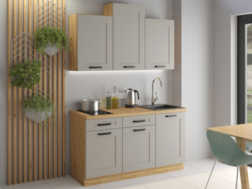 Dvířka na vestavnou myčku nádobí Lucid ZM 596 x 713 (dub artisan + claygrey) *výprodej