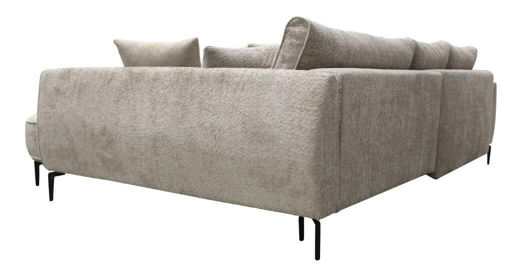 Rohová sedací souprava Montenegro (sivobéžová) (P)