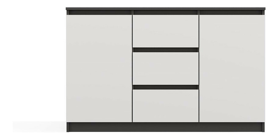 Komoda Musecalo 11 (antracit + bílá)