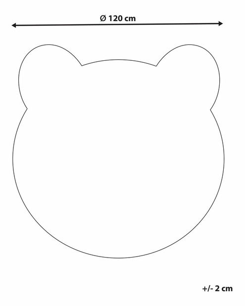 Dětský koberec ⌀ 120 cm Colargio (hnědá)