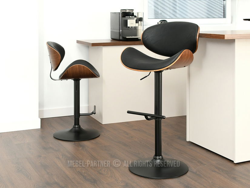 Židle Hitman (ořech tmavý + černá)