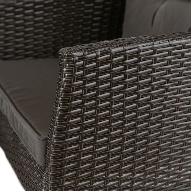 Zahradní set Adaptarlas (černá) (pro 7 osob)