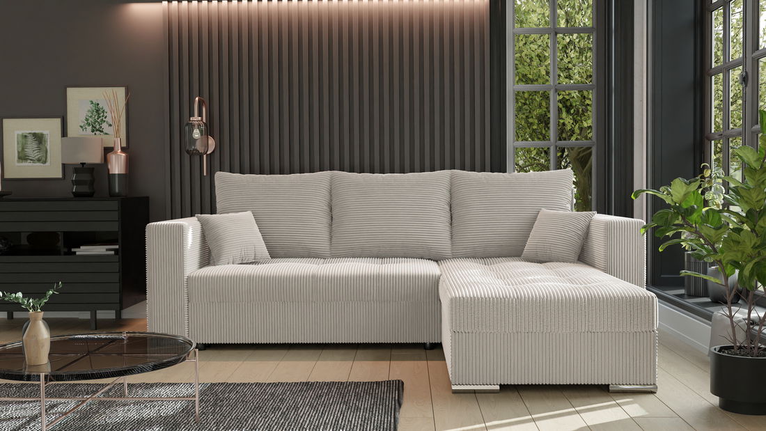 Rohová sedací souprava Josie (P) (béžová)