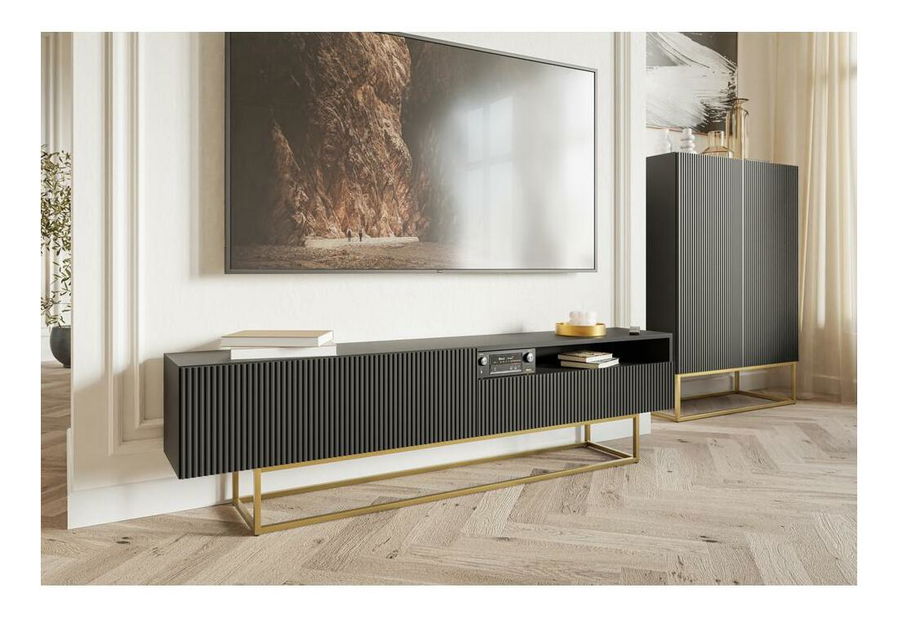 TV skříňka/stolek Vertigo V1 (černá)