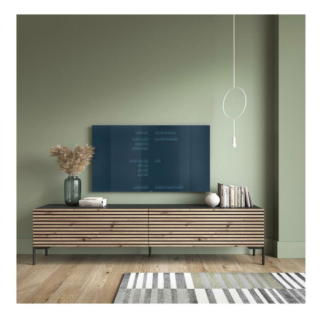 TV skříňka/stolek Lamellito 175 (černá)