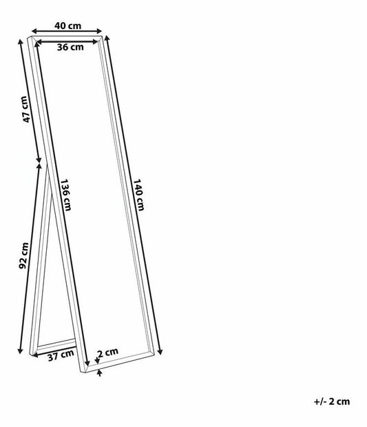 Zrcadlo Tsuki (černá) *výprodej